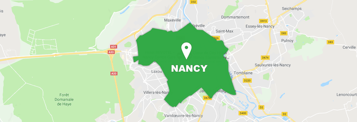Zone d’intervention: Nancy et 30 km alentours